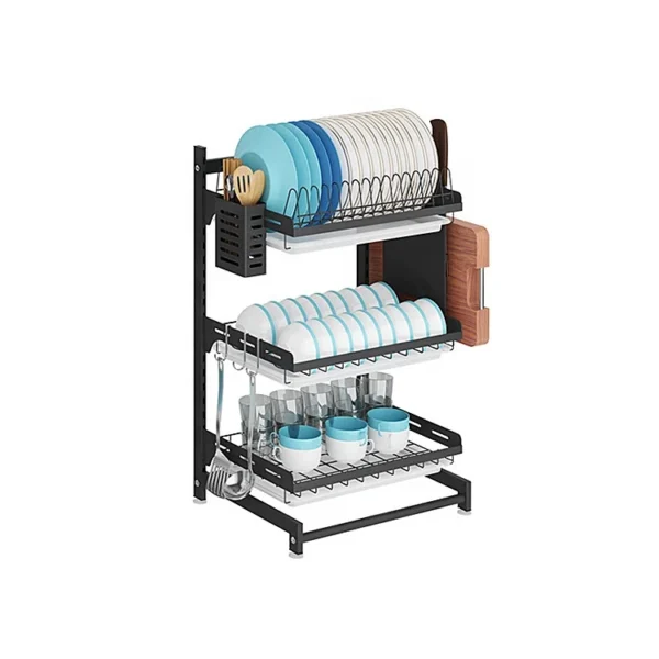 Suppliers Organizer Holder Dishes Bowl Drying Rack Dish Rack Distance Adjustable Shelving Bin Bent - Image 6