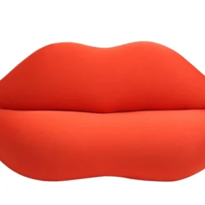 High quality modern living room furniture sofa Velvet fabric Lip sofa set furniture