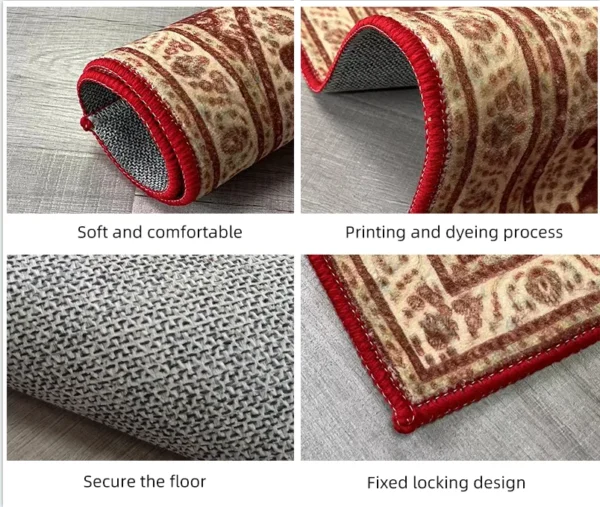 Custom digital printed  Living room fur rug polyester Soft Modern anti slip Kilim  Area Rugs - Image 3