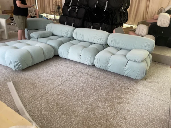 Modern Living Room Mario Sofa Leisure Modular Sofa Comfortable Durable Boucle Couch for Home Furniture Set Sectional sofa - Image 2