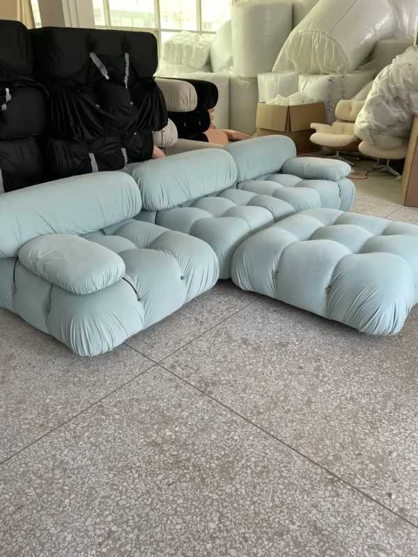 Modern Living Room Mario Sofa Leisure Modular Sofa Comfortable Durable Boucle Couch for Home Furniture Set Sectional sofa - Image 3