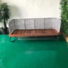 Rattan Sofa Nordic sunscreen waterproof leisure villa outdoor rope editing sofa - Image 3
