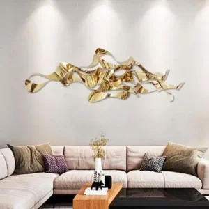 Modern Wall Art Irregular Design Of Metal Stainless Steel Sculpture Craft