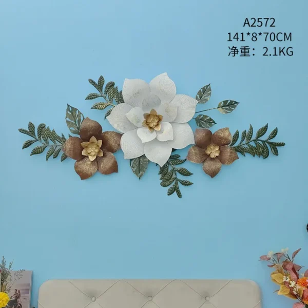 Generous simple modern wall mounted wall decor iron art decoration home wall hanging large metal decor for living room - Image 5