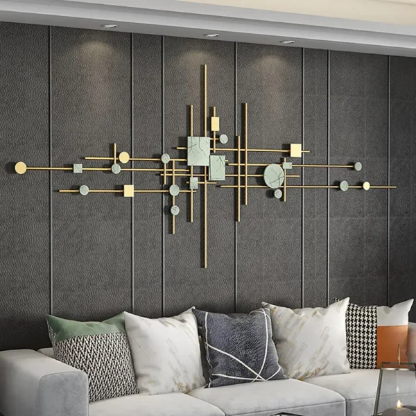 Luxury Metal Home Decoration Craft Stainless Steel Sculpture WallArt Irregular Design IronArt - Image 5