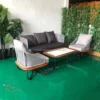 Rattan Sofa Nordic sunscreen waterproof leisure villa outdoor rope editing sofa - Image 2