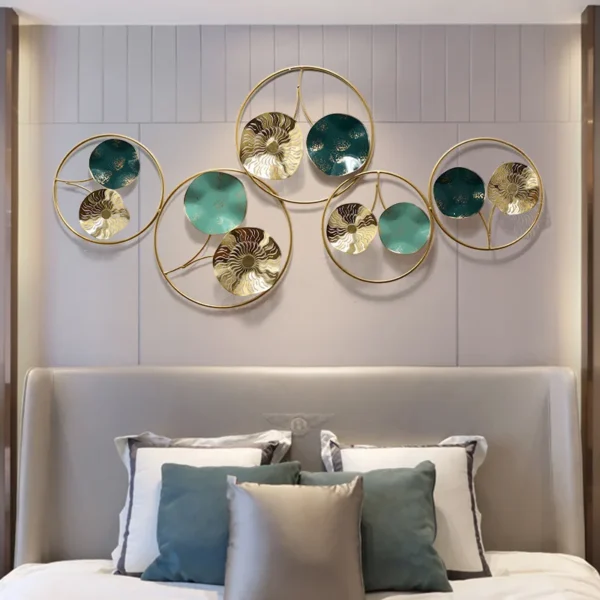 Creative simple 3d metal wall art decor handmade large wall hanging art sculpture wall decor items for living room - Image 4