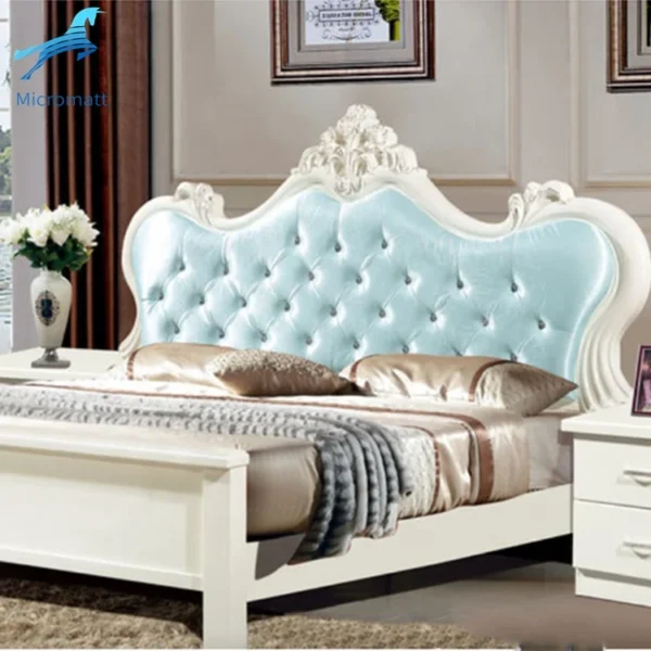 Wood Bedroom Set Furniture Room Double King Size Modern Bed Frame - Image 6