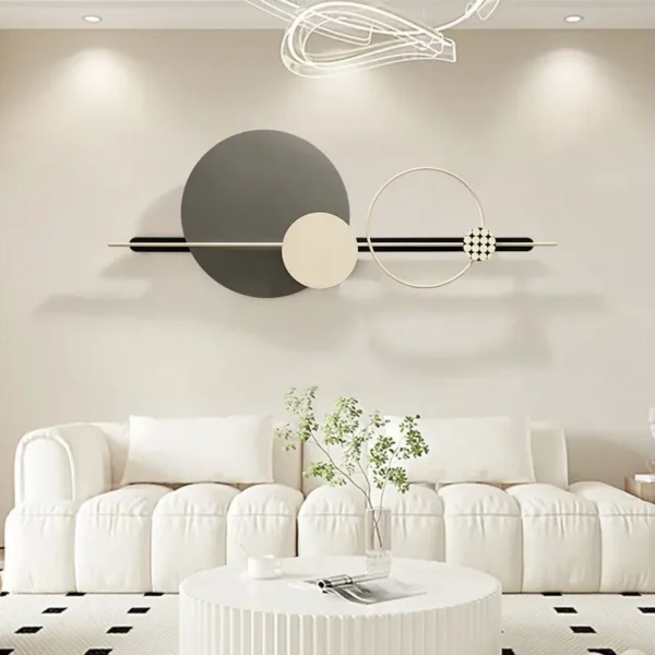 Simplicity senior modern wall mounted wall decor iron art decoration home wall hanging large metal decor for living room - Image 2