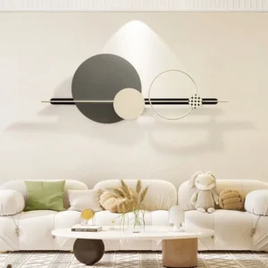 Simplicity senior modern wall mounted wall decor iron art decoration home wall hanging large metal decor for living room