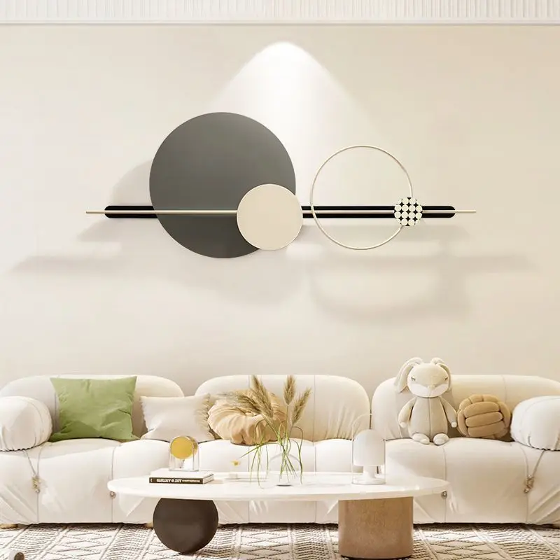 Simplicity senior modern wall mounted wall decor iron art decoration home wall hanging large metal decor for living room