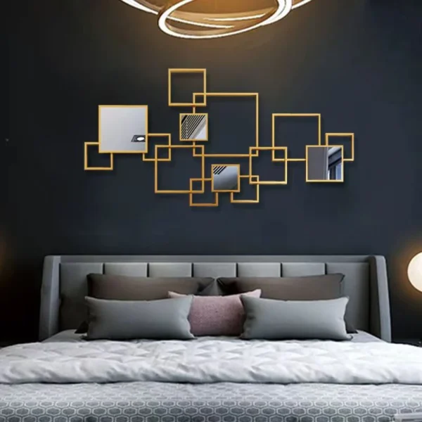 Luxury Metal Home Decoration Craft Stainless Steel Sculpture WallArt Irregular Design IronArt - Image 4