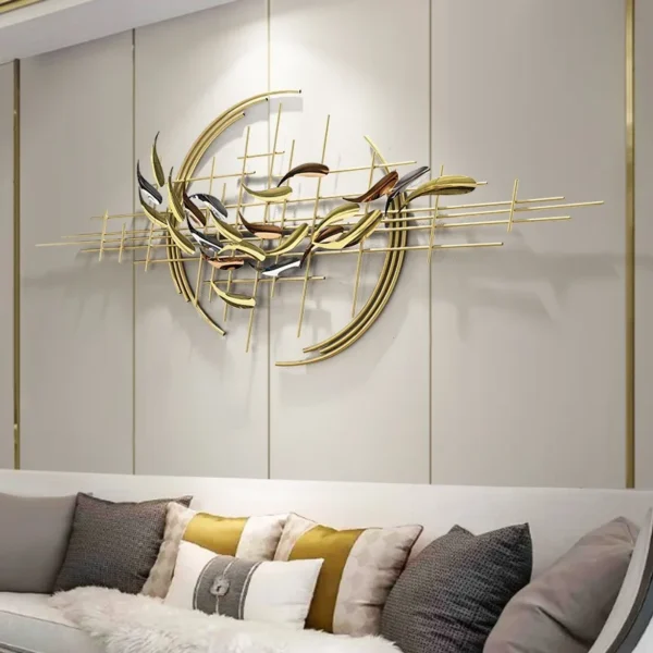 High quality 3d metal fish wall art decor handmade large wall hanging art sculpture nature art decor for home - Image 6