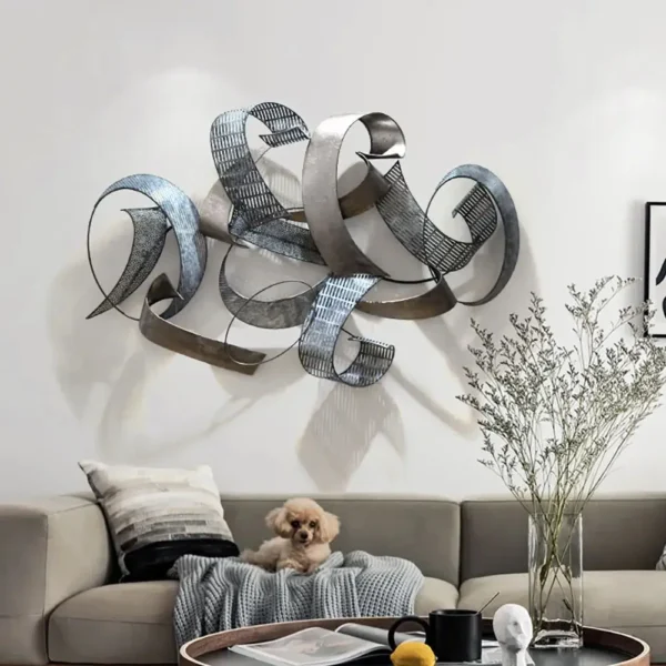 Metal HomeDecor Luxury craftsmanship Wall Art Irregular Design Of Stainless Steel Sculpture Ironart - Image 4