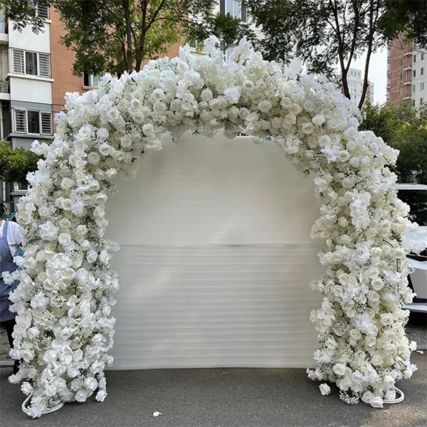 IFG 8feet customized silk rose flowers arch wedding ceremony flower arch - Image 6