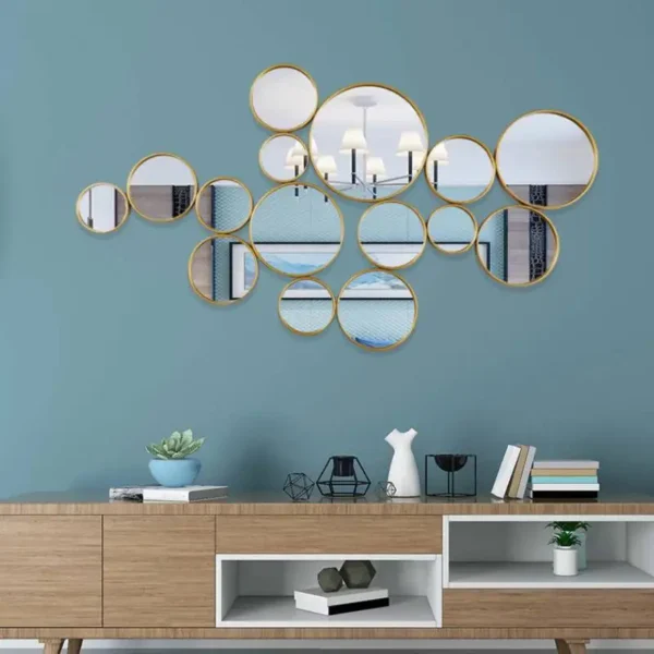 Modern Gold Black Industrial Wholesale Full Length Metal Wall Mirror - Image 4