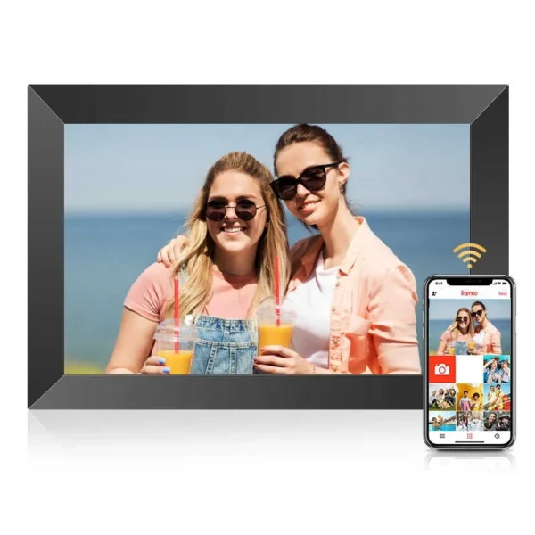 Factory Price 10.1 inch cloud wifi LCD share video album frameO free download Digital Photo Picture Frame