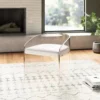 Hot Sales Luxury Transparent Acrylic Armrest Dining Chair Restaurant Makeup Chair With Headrest - Image 3