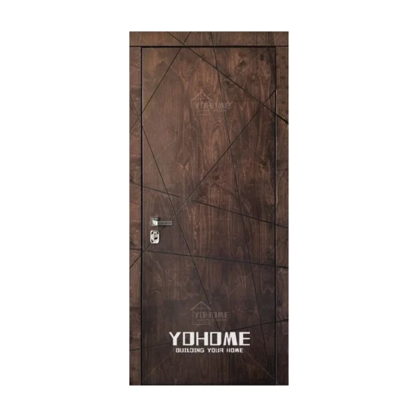 good quality custom engineered wood door design modern interior room door - Image 2