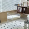 Hot Sales Luxury Transparent Acrylic Armrest Dining Chair Restaurant Makeup Chair With Headrest - Image 4