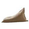 nature brown cotton huge gaming beanbag chair lazy lounge slipcover and independent inner bag - Image 3