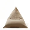 nature brown cotton huge gaming beanbag chair lazy lounge slipcover and independent inner bag - Image 2