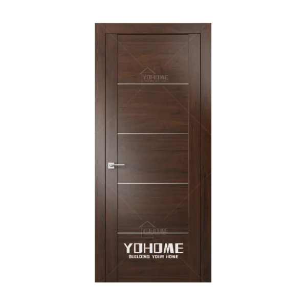 good quality custom engineered wood door design modern interior room door - Image 3