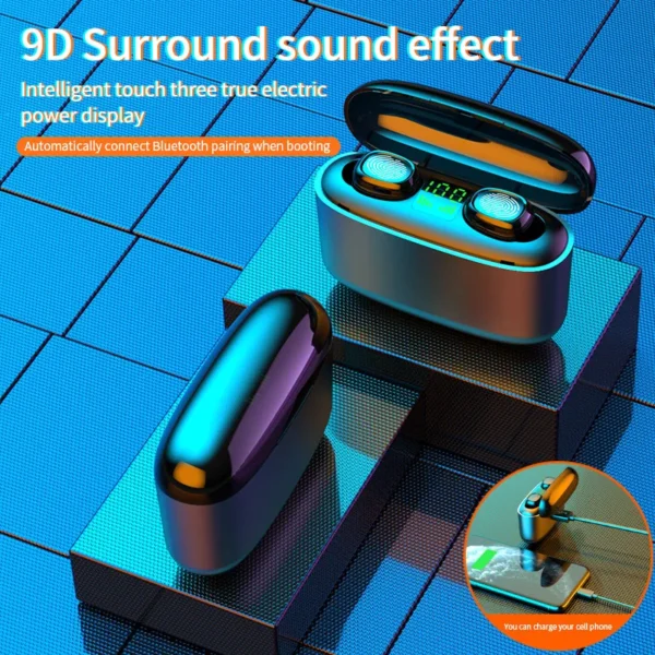 G5S Mini True Wireless BT 5.0 TWS Earbuds Wireless Earphone Built-in Mic Stereo - Image 3
