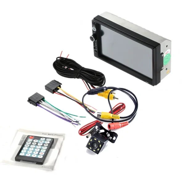 2 Din 7" Touch Screen Car Stereo BT FM USB AUX SD MP5 Player + Rear Camera - Image 5