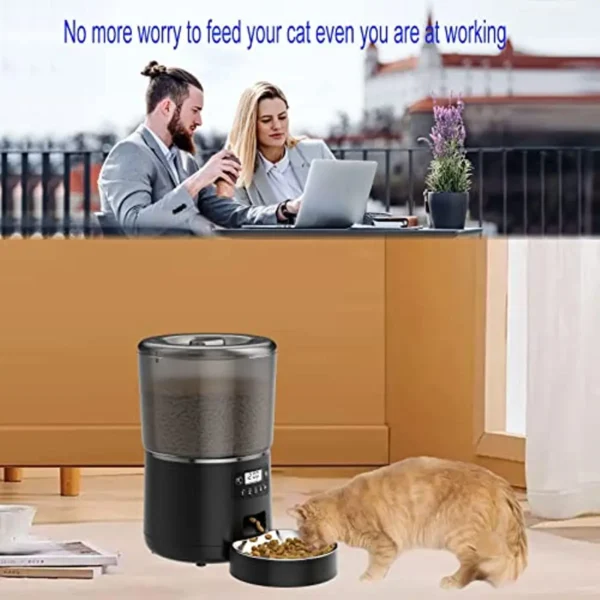 Smart Automatic Pet Feeder – WiFi App Control, Dual Power, for Dogs & Cats - Image 2