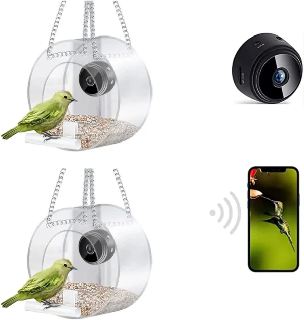 Smart Bird Feeder with 1080P Camera – WiFi Connected, Real-Time Viewing & Record - Image 2