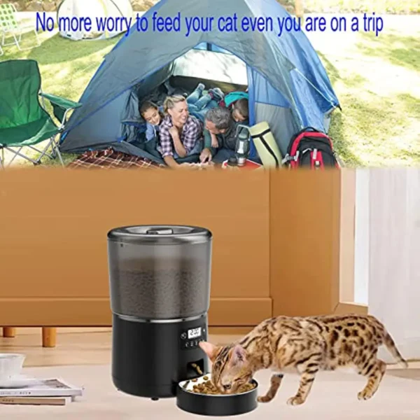 Smart Automatic Pet Feeder – WiFi App Control, Dual Power, for Dogs & Cats - Image 3