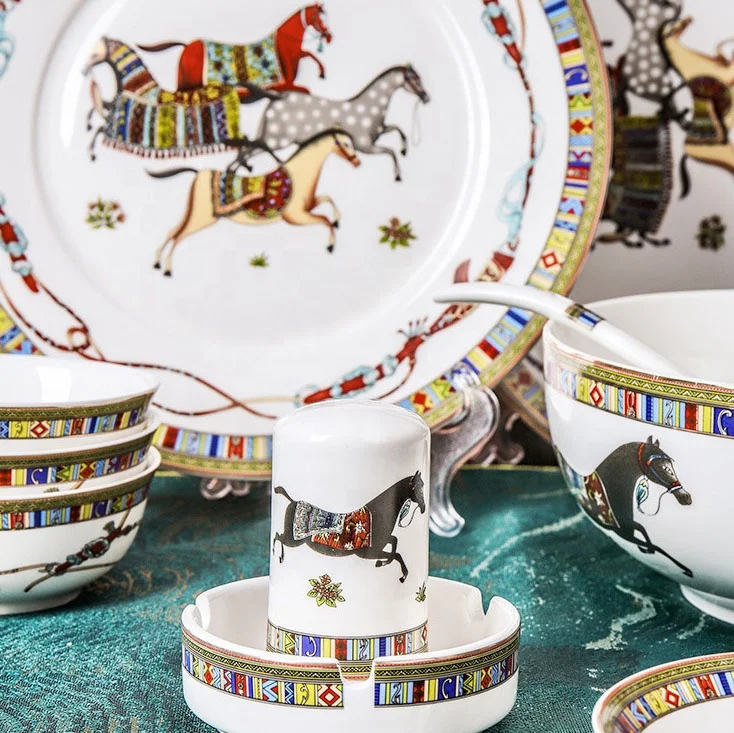 New Arrival Ceramic Dinner Set  Kitchen DESIGN Feature Bone China Dinner Set