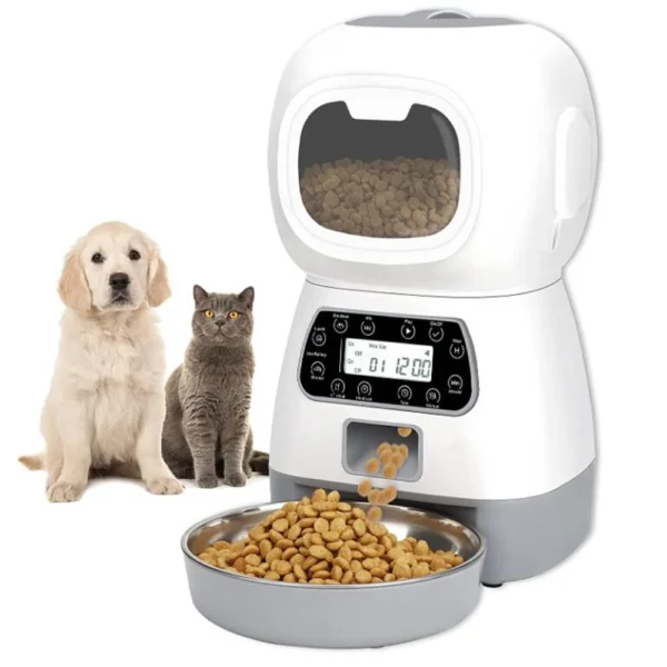 3.5L Smart Automatic Dog & Cat Feeder – WiFi Food Dispenser with Timer & Stainle - Image 6